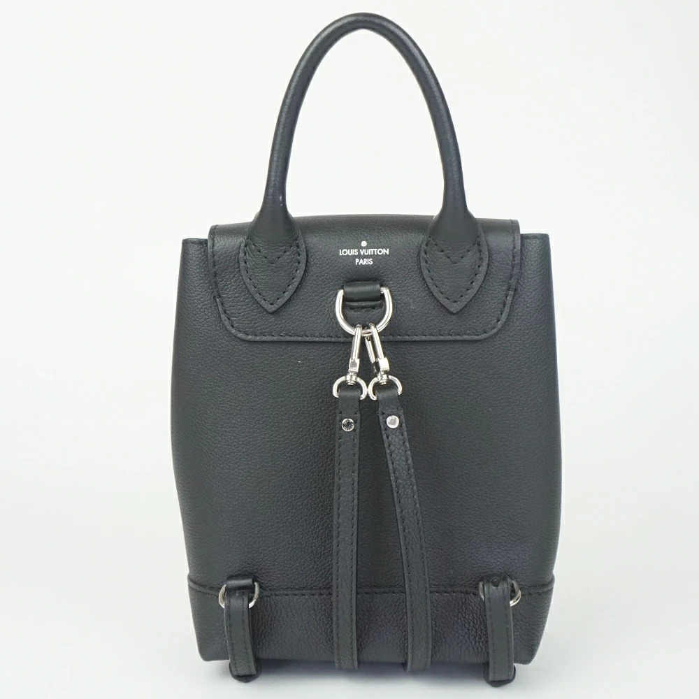 LOUIS VUITTON Lockme Backpack Taurillon Leather Noir Black Rucksack Bag